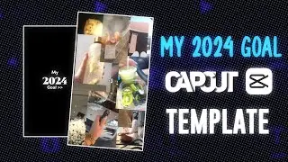 2024 goal template capcut || 2024 capcut template || SE Tutorials