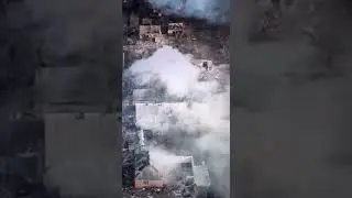 Ukrainian BTR-4 razes with its 30mm canon the Russian Army-waves of the Wagner unit..