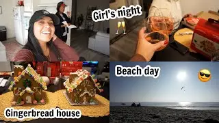 Vlogmas Day 9 | Laguna Beach, Gingerbread house making, and Girl's night!
