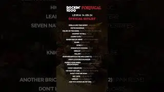 Official Setlist of the Leiria show #rockin1000 #shorts