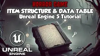 Item Structure & Data Table Tutorial | Horror Game Series Part 3 | Unreal Engine 5