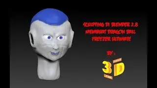 Sculpting Dragonball freezer ultimate in Blender and Zbrush - Timelapse
