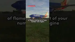 FLAMES From Southwest Engine- Pilot Alertness Saves Flight From Disaster#aviation #aviation #atc