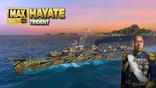 Destroyer Hayate: Excellent play on map Trident - World of Warships