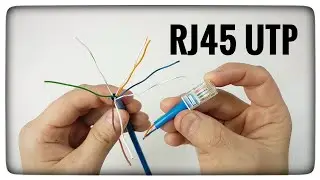 JAK ZAROBIĆ WTYK RJ45 NA SKRĘTCE UTP? INFORMATYKA SIEĆ KOMPUTEROWA - TUTORIAL PORADNIK 