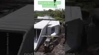 Precast box culvert installation Construction 
