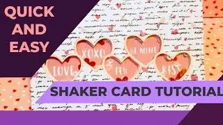 How to make a valentine's day shaker card for 2020