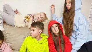 Как мы снимаем ВИДОСЫ амонг ас ! Куча народу в доме!