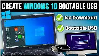 How To Download Windows 10 ISO & Make Bootable Pen Drive for Installation - [any PC/Laptop 2024]✨