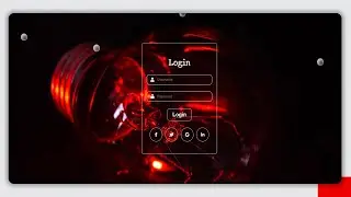 How to create a transparent draggable login form with draggable bubble animation using HTML and CSS.