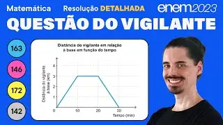 🔵 Questão do vigilante de patrulha: ENEM 2023 Matemática (Detalhada) - Circunferência e Círculo