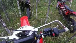 Ноябрьская эндура эээээ… , crf 450x , пару beta 200rr , и 300 кубов которые едут ….