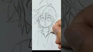 como dibujar a meliodas de los siete pecados capitales