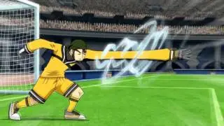 Inazuma Eleven Go Galaxy Z Slash + Parkour Attack Vs Twist Reach