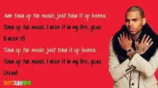 Chris Brown - Turn Up the Music (Remix) [feat. Rihanna] [LYRIC VIDEO]