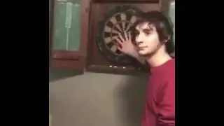 Playing darts