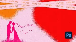 Stunning Valentine Background Design in Photoshop | Valentine Day Editing Photoshop