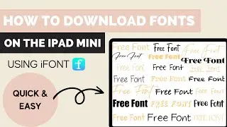 How to download fonts on the iPad mini | Free fonts for GoodNotes | Quick & Easy