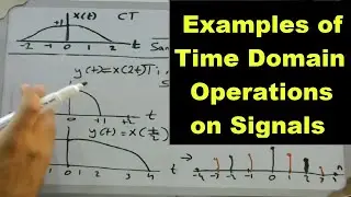Signal and System time domain operations | continuous time & discrete time | 1.3