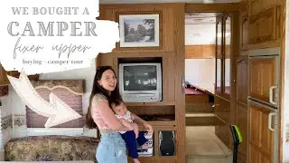 We bought ANOTHER camper! Our Budget-Friendly 5th Wheel Camper Renovation | Camper BEFORE Tour