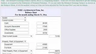 MyOpenMath CLassified Balance Sheet