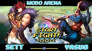 SETT e YASUO - MODO ARENA 2v2