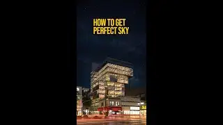 How To Get Perfect Sky in V-Ray 3DsMax #shorts