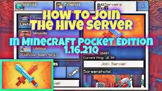 How To Join The Hive Server in Minecraft Pocket Edition | ZavioGaming