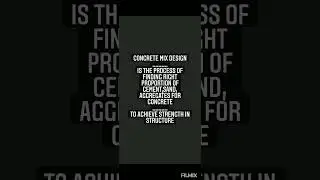 concrete mix design