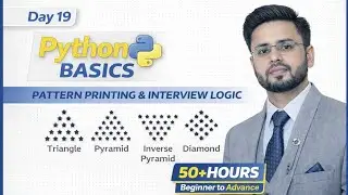 How to print Pattern in Python | Python Pattern Interview Questions | Everything about Pattern | #19