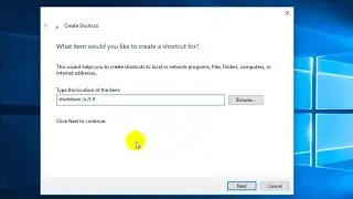 How to create shortcut for Shutdown, Restart, Logoff and Lock