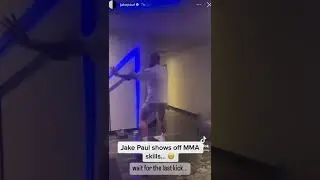 Jake Paul shows off MMA skills… 👀 #shorts #jakepaul #ksi #loganpaul #viral #funny #youtubeboxing