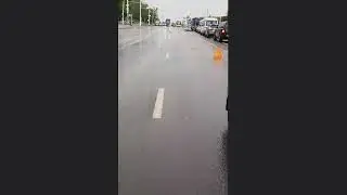 После ДТП из-за пятна масла