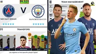 DLS 21 | PSG Vs Manchester City | UCL League | Dream League Soccer 2021 | Gameplay
