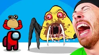Funniest POU Animations! Crewmates vs Pou Among Us
