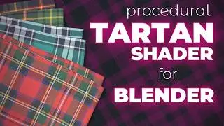 Procedural Tartan Shader for Blender   Part 1