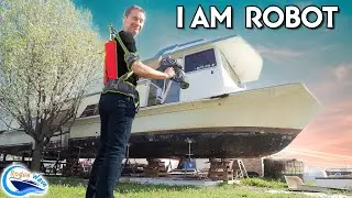 I Bought an Exoskeleton for the Houseboat Restoration!