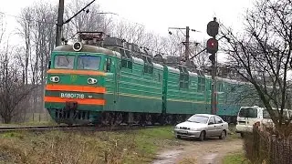 Электровоз ВЛ80Т- 718 и ВЛ80к-224. Перегон Батаровка - Клепаров