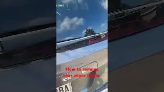How to remove rear wiper blade
