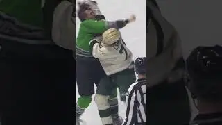 Alex Green FIGHT vs Iowa Wild ROUND 2! #chicagowolves #fridayfights #hockey  #ahl
