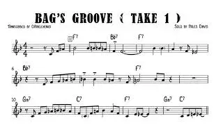 Bag's groove - Miles Davis solo transcription