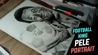 FOOTBALL KING PELE PORTRAIT ⚽️