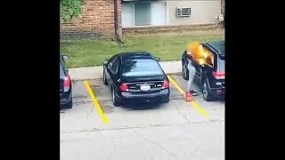 Girlfriend gets blown up after setting ex boyfriends car on fire