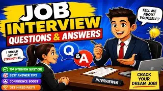 Job Interview Conversation With Questions And Answers.  || English Subtitles ||
