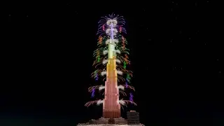 ⁴ᴷ Dubai: Burj Khalifa NYE 2020/2021 | Multi Perspectives | FWSim