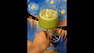 Смузи ШБД (шпинат, банан, дыня) вкусно и полезно