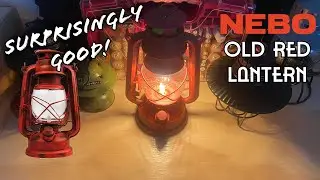 Nebo Old Red Hurricane LED Lantern - Surprisingly Good!