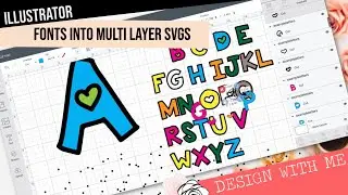 Layering Fonts into SVGS - ILLUSTRATOR