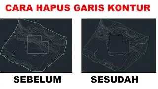 Cara menghilangkan garis kontur  di bangunan di autocad civil 3d