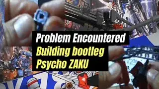 Problems and corrections encountered building Bootleg HG Psycho Zaku #gundam #gundambuild #gunpla